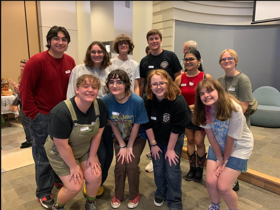 Group of students from the Center for the Humanities at Monacan High Schoo